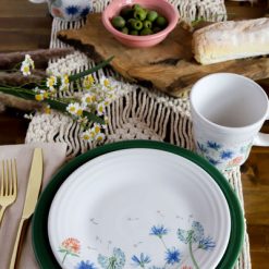 Alternative view of Fiesta China Breezy Floral Classic Rim 9 Inch Luncheon Plate