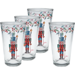 Fiesta China Nutcracker The Guardian 16 oz. Cooler Glass - Set of 4