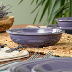 Alternative view of Fiesta China Lavender Classic Rim 8 3/8 Inch Pasta Bowl 34 OZ