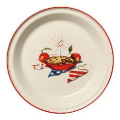 Fiesta China Americana Apple Pie 10 1/4 Inch Deep Dish Pie Baker 44OZ