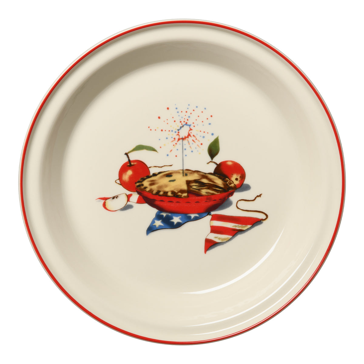Fiesta China Americana Apple Pie 10 1/4 Inch Deep Dish Pie Baker 44OZ