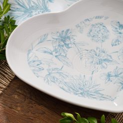Alternative view of Fiesta China New Retired Fiesta Botanical Floral 9 Inch Heart Shaped Plate