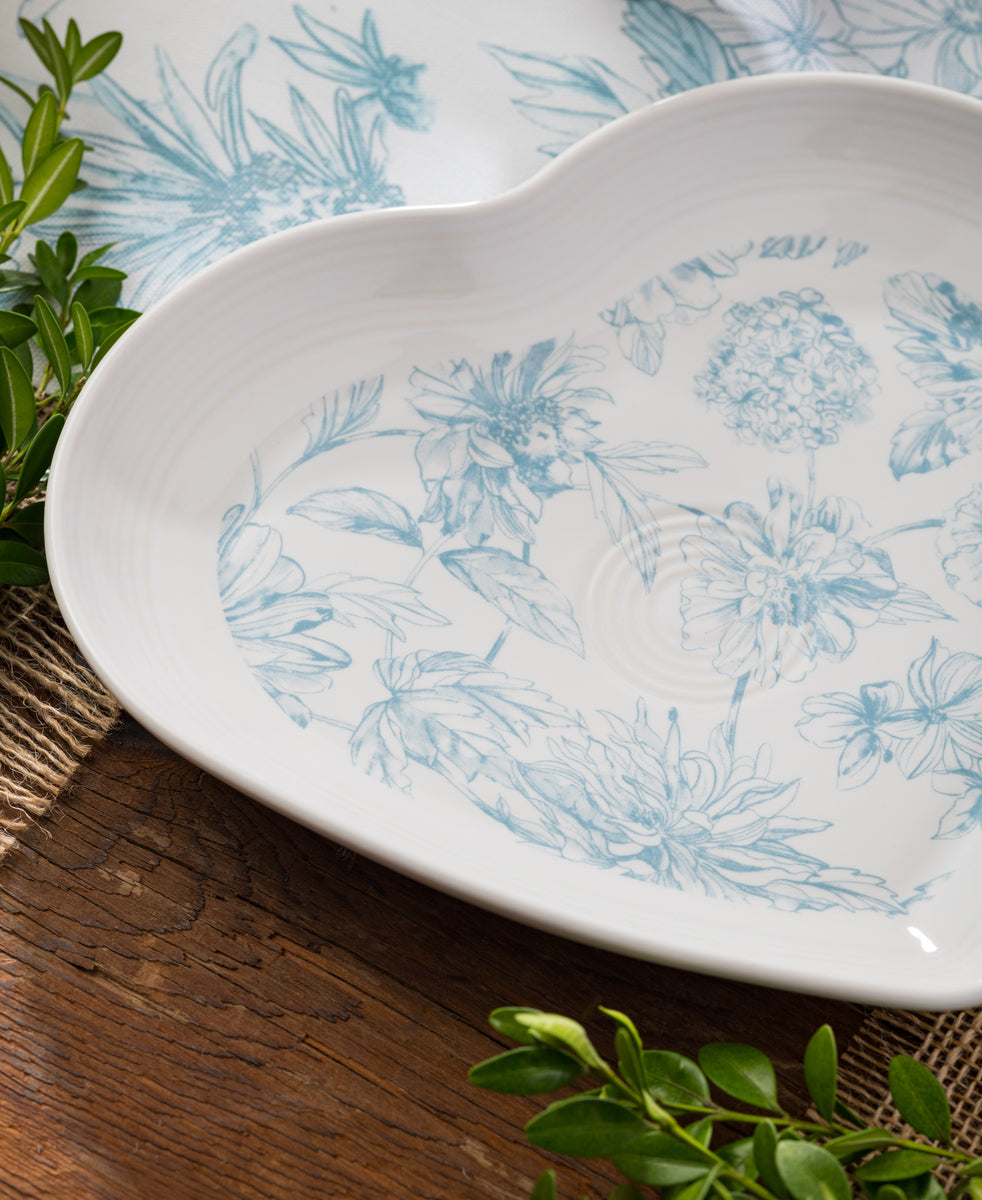 Fiesta China New Retired Fiesta Botanical Floral 9 Inch Heart Shaped Plate - Image 2