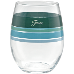 Alternative view of Fiesta China Mixed Aegean 15 oz. Edgeline Stemless Wine, Set of 4