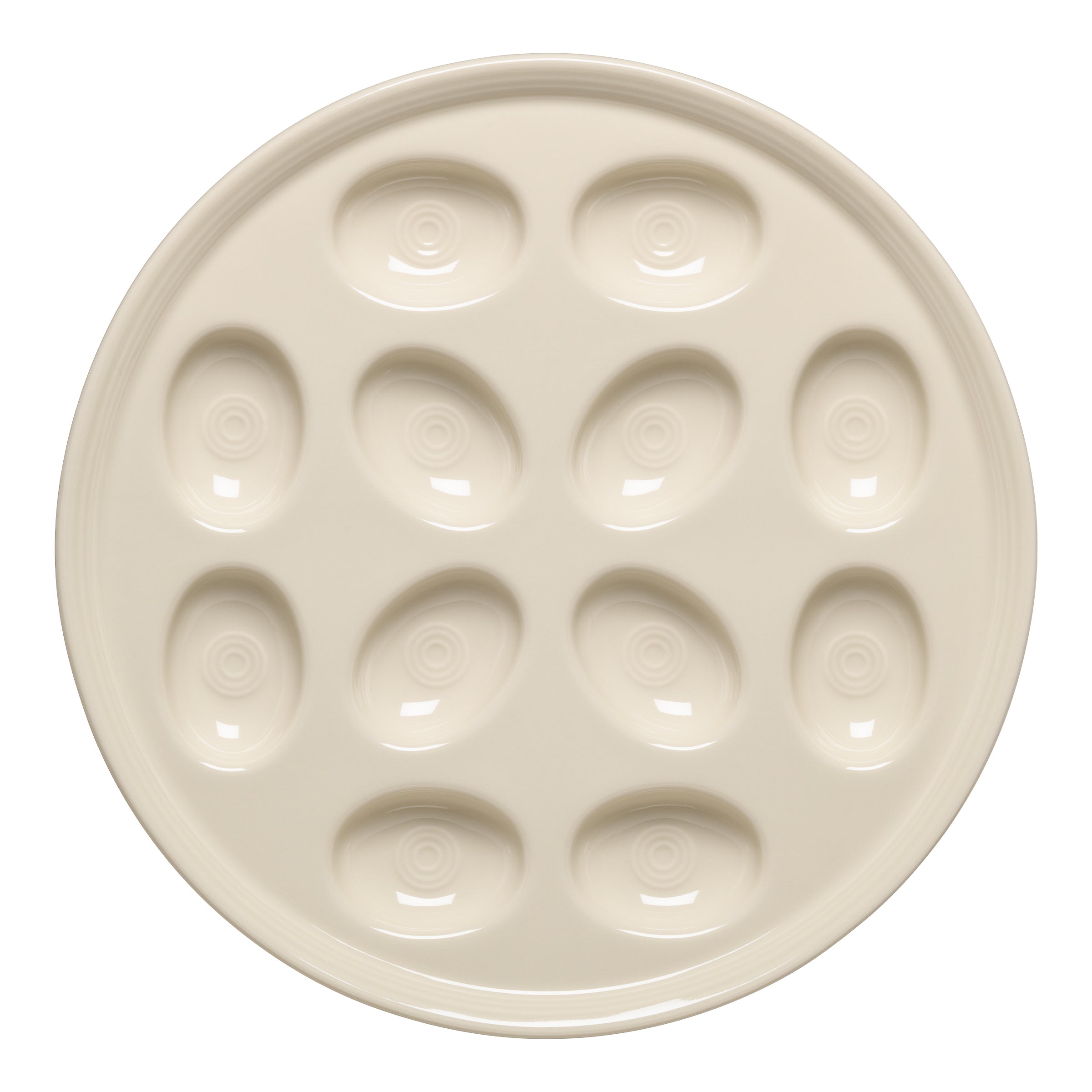 Fiesta China Round Egg Serving Platter 11 1/4 Inch