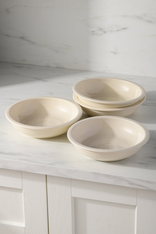 Fiesta China Linen Set of 4 Classic Rim 8 3/8-Inch 34OZ Pasta Bowls - Image 2