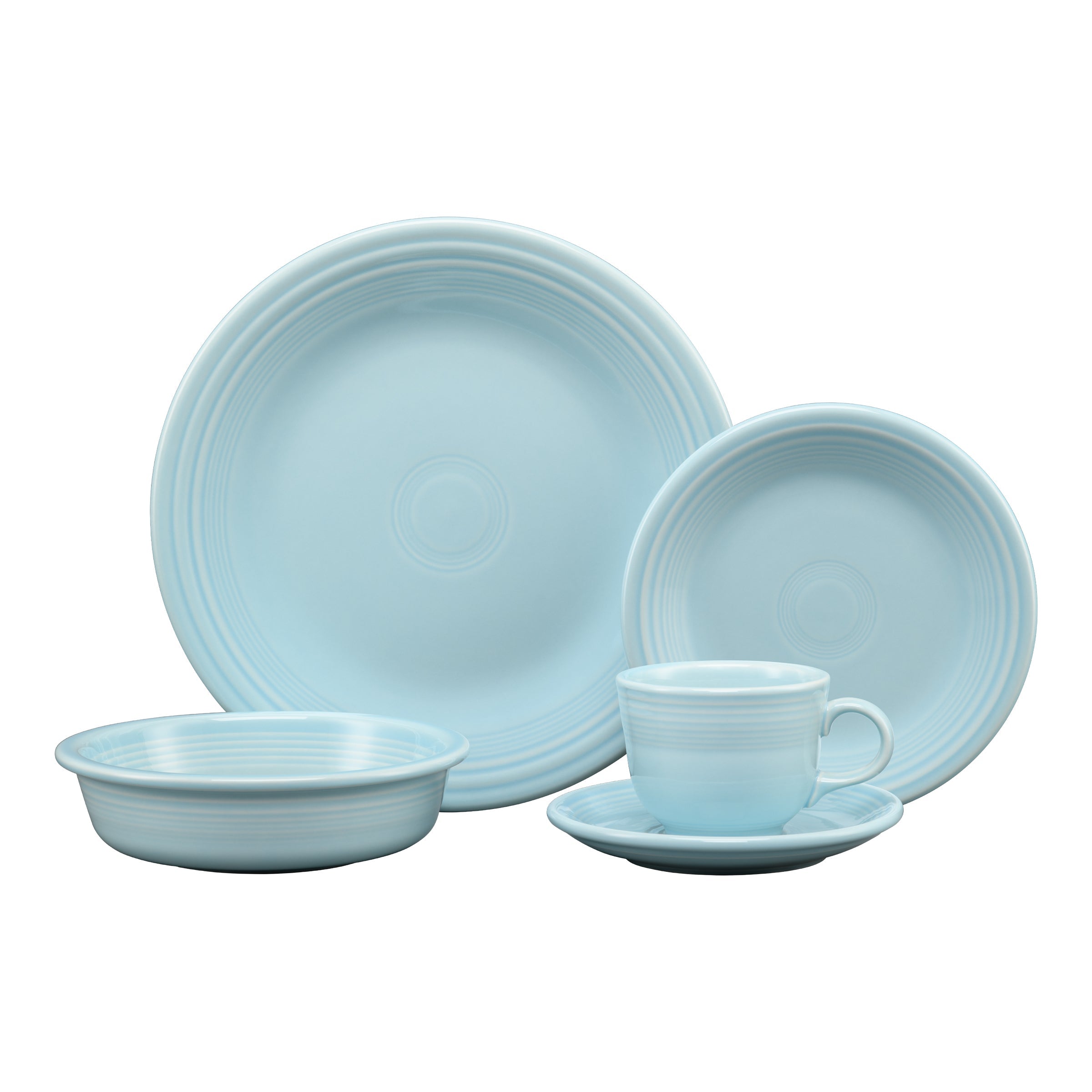 Fiesta China New Retired Classic Rim 5-Piece Place Setting, Service for 1 - Image 6