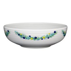 Fiesta China Retired Blue Christmas Tree Bistro Coupe 9 5/8 Inch Large Bowl 68 OZ
