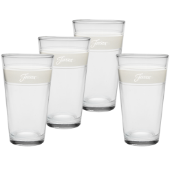 Fiesta China Linen 16 oz. Frame Cooler Glass - Set of 4