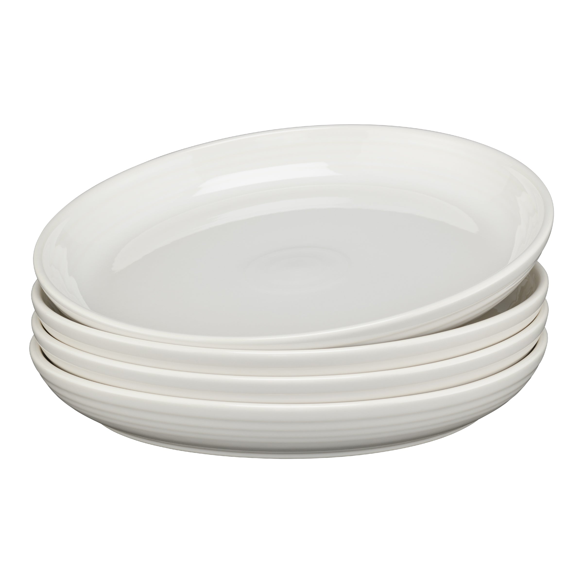 Fiesta China White Coupe 10 3/8 Inch Dinner Bowl 40 OZ, Set of 4