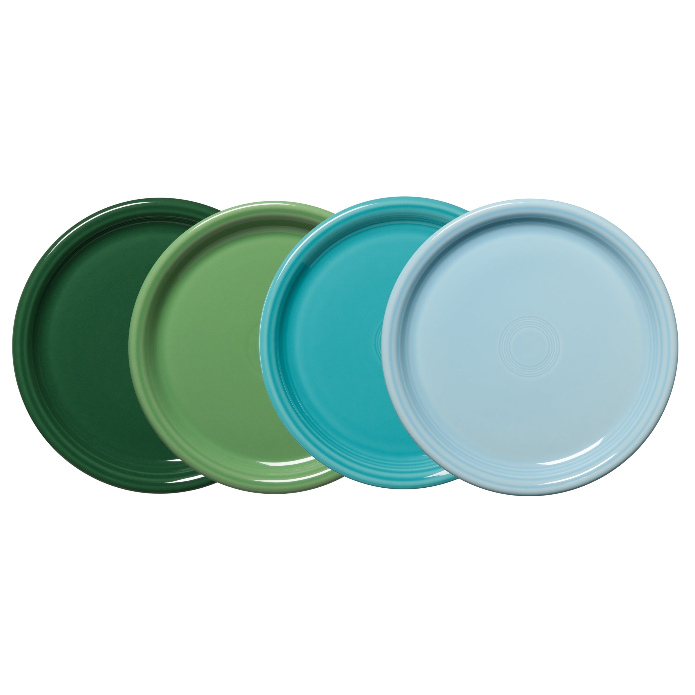 Fiesta China Mixed Aegean Bistro Coupe 10 1/2 Inch Dinner Plate, Set of 4