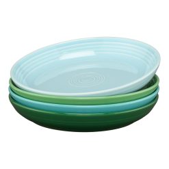 Fiesta China Mixed Aegean Coupe 8 1/2 Inch Luncheon Bowl 26 OZ, Set of 4