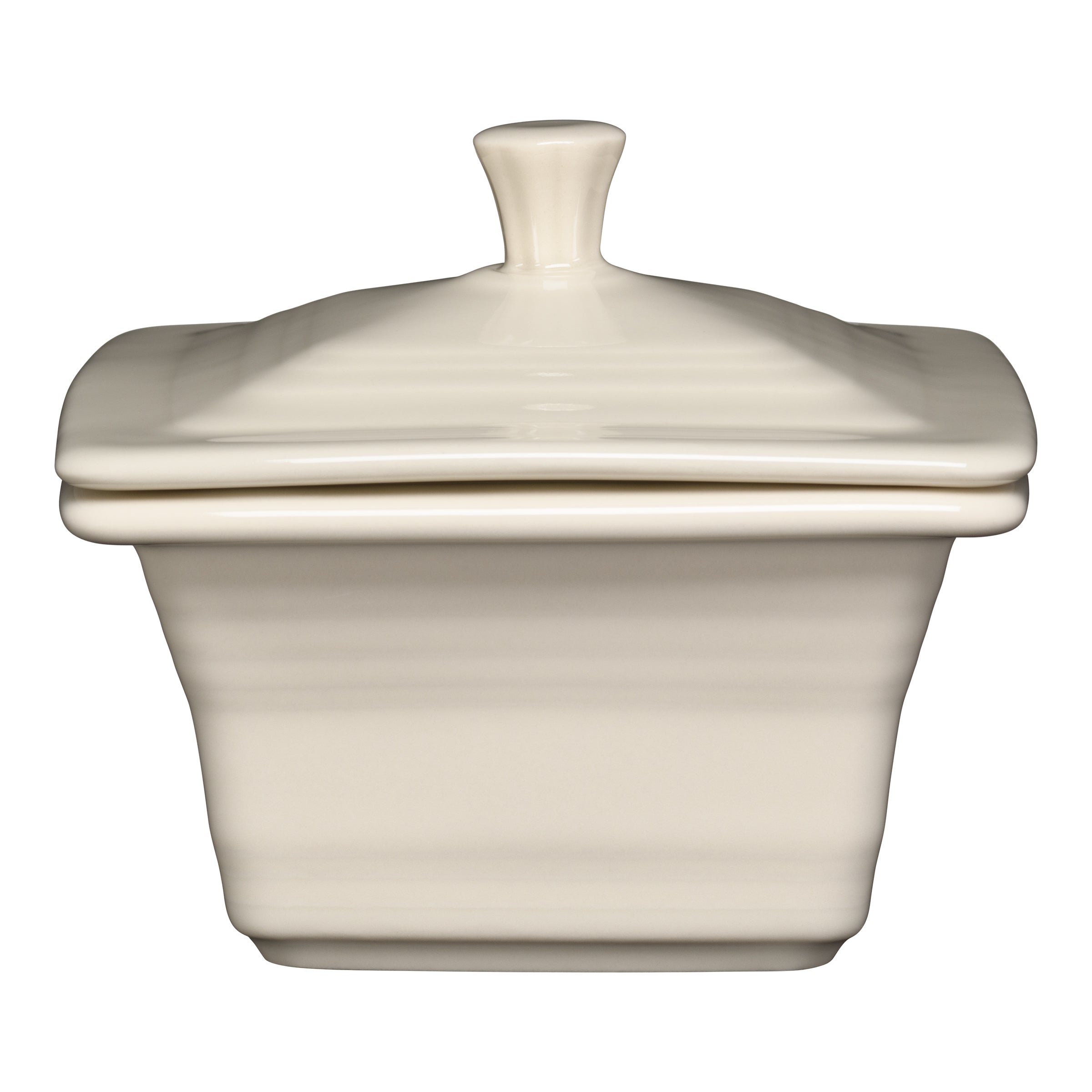 Fiesta China New Retired Linen Covered Box 4 5/8 Inch x 3 3/4 Inch