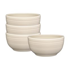 Fiesta China Linen Bistro Coupe 5 1/2 Inch Cereal Bowl 22 oz, Set of 4