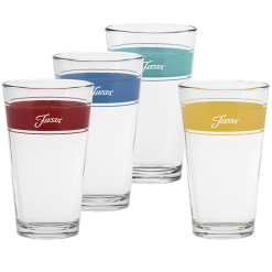 Fiesta China Vibrant 16 oz. Frame Cooler Mixed Color - Set of 4
