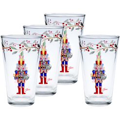 Fiesta China Nutcracker The Giver 16 oz. Cooler Glass - Set of 4