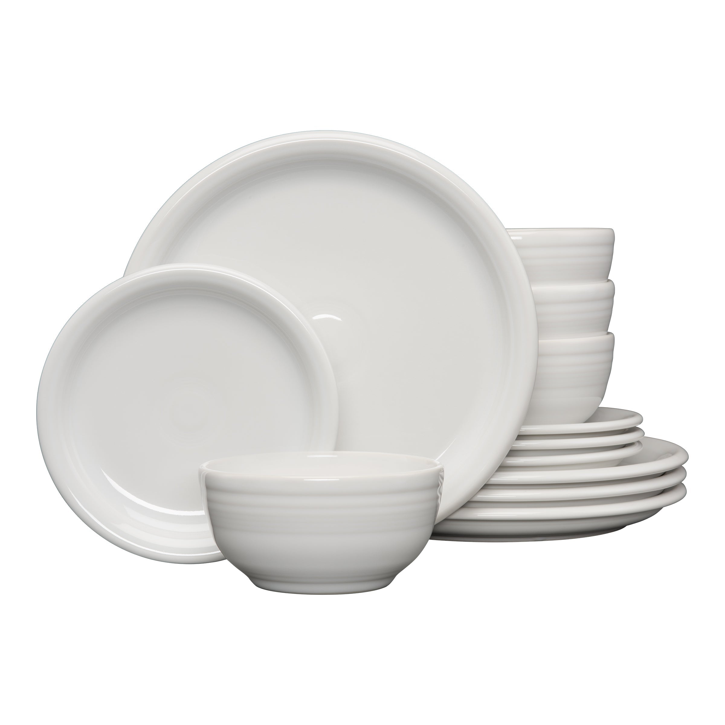 Fiesta China Bistro Coupe 12-Piece Dinnerware Set, Service for 4