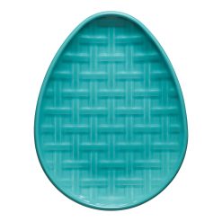 Alternative view of Fiesta China New Retired Embossed Egg Shaped Plate 10 Inch