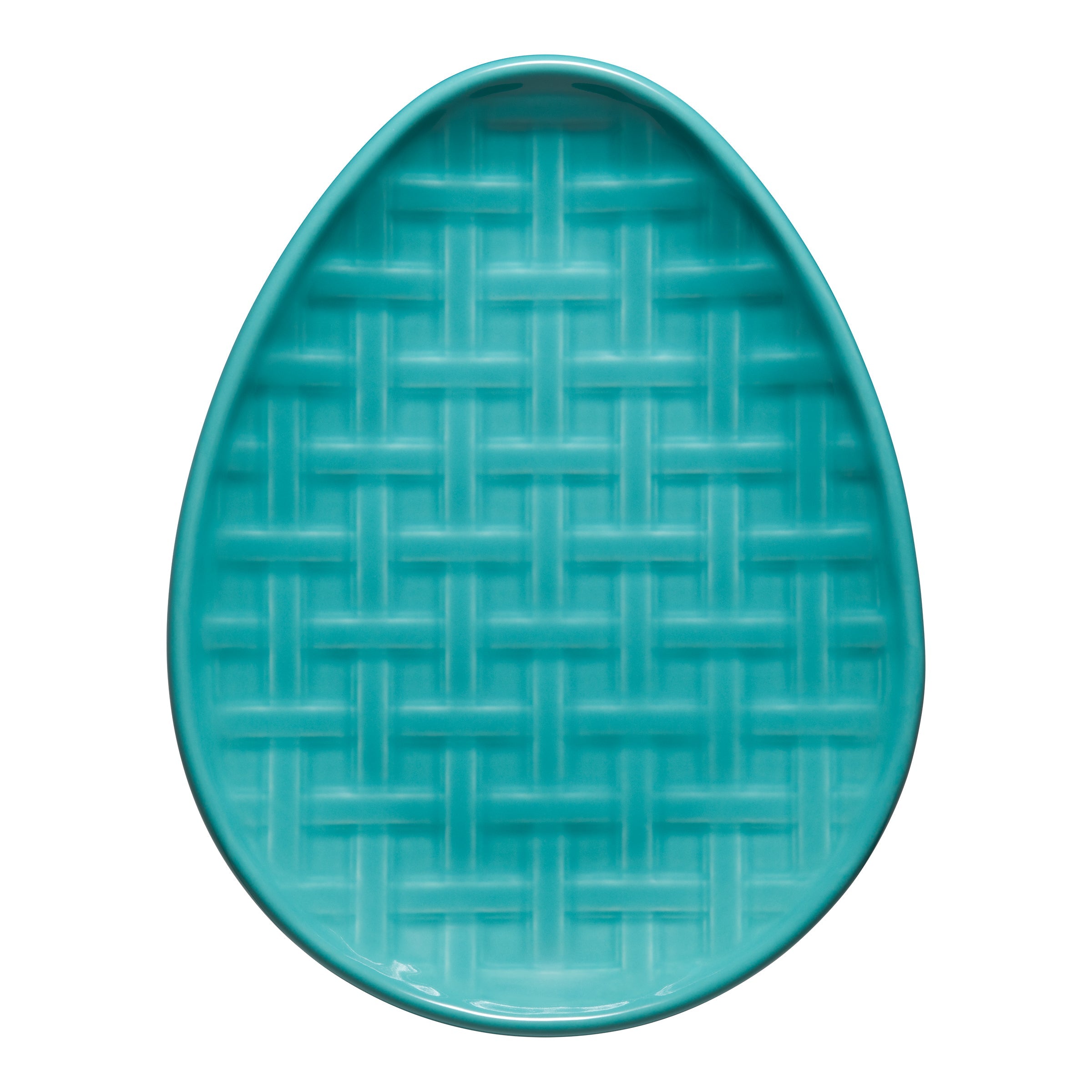 Fiesta China New Retired Embossed Egg Shaped Plate 10 Inch - Image 2