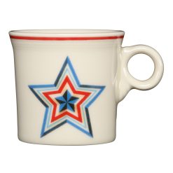 Fiesta China Americana Lapis Faceted Star Classic Ring Handle 10 1/4 OZ Mug
