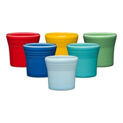 Fiesta China Vibrant 1 1/2 OZ Mixed Colors 6pc Ceramic Shot Glass Set
