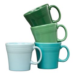 Fiesta China Mixed Aegean 15 OZ Set of 4 Mixed Tapered Mug Set