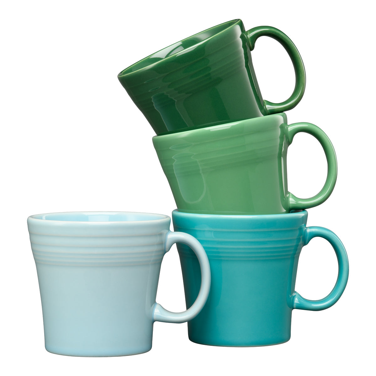Fiesta China Mixed Aegean 15 OZ Set of 4 Mixed Tapered Mug Set