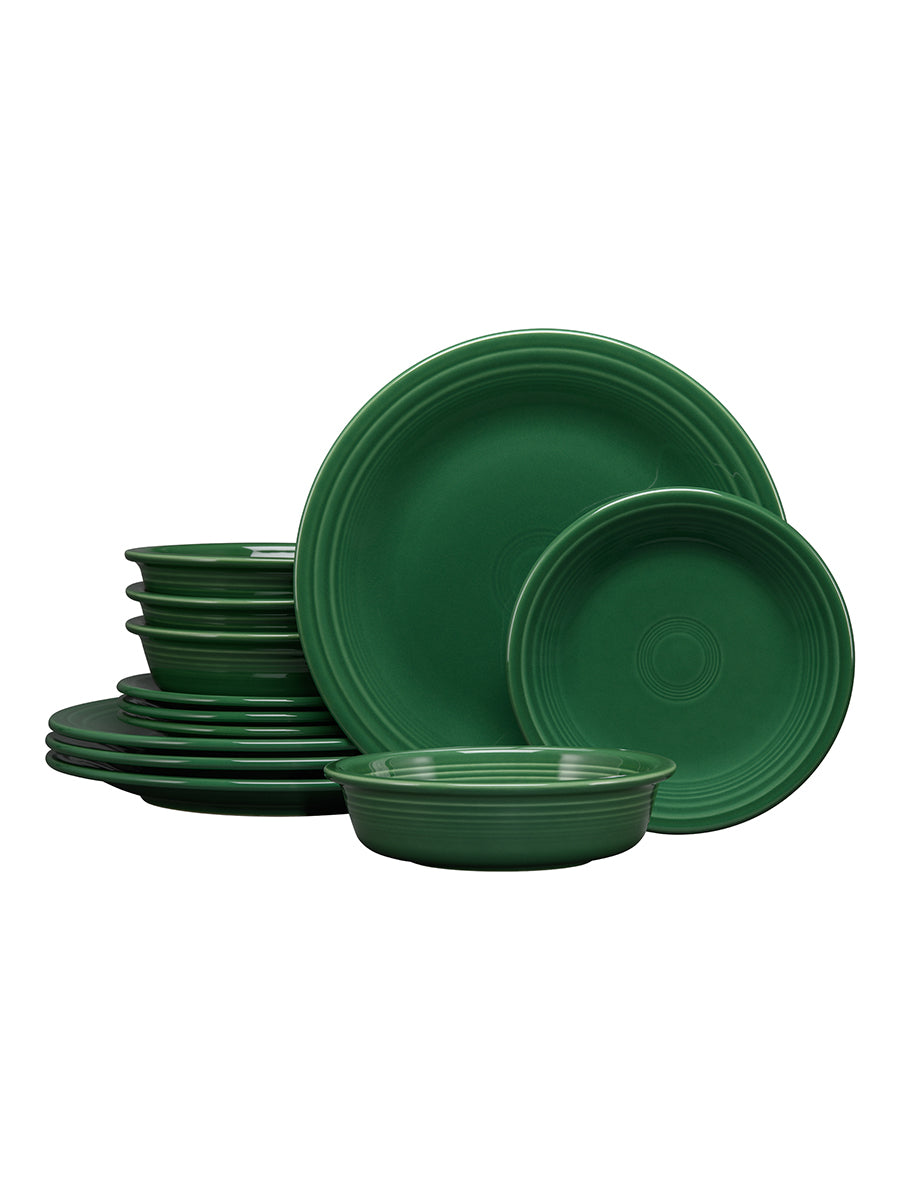 Fiesta China Classic Rim 12-Piece Dinnerware Set, Service for 4 - Image 8