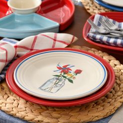 Alternative view of Fiesta China Americana Mason Jar Classic Rim 9 Inch Luncheon Plate