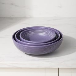 Alternative view of Fiesta China Lavender Bistro Coupe 9 5/8 Inch Large Bowl 68 OZ