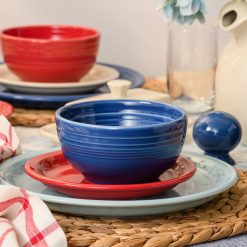Alternative view of Fiesta China Mixed Americana Bistro Coupe 12-Piece Dinnerware Set, Service for 4
