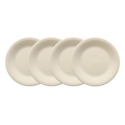Fiesta China Linen Set of 4 Classic Rim 10 1/2 Inch Dinner Plate