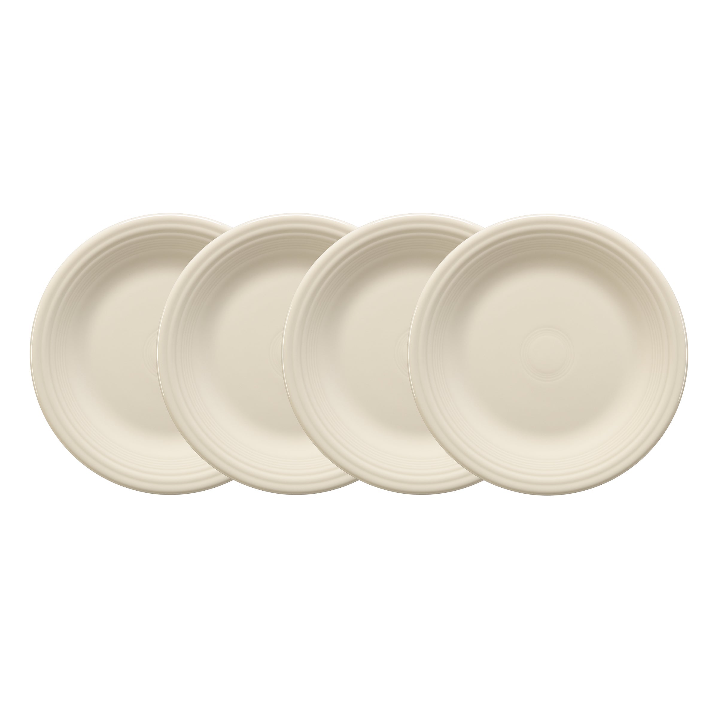 Fiesta China Linen Set of 4 Classic Rim 10 1/2 Inch Dinner Plate
