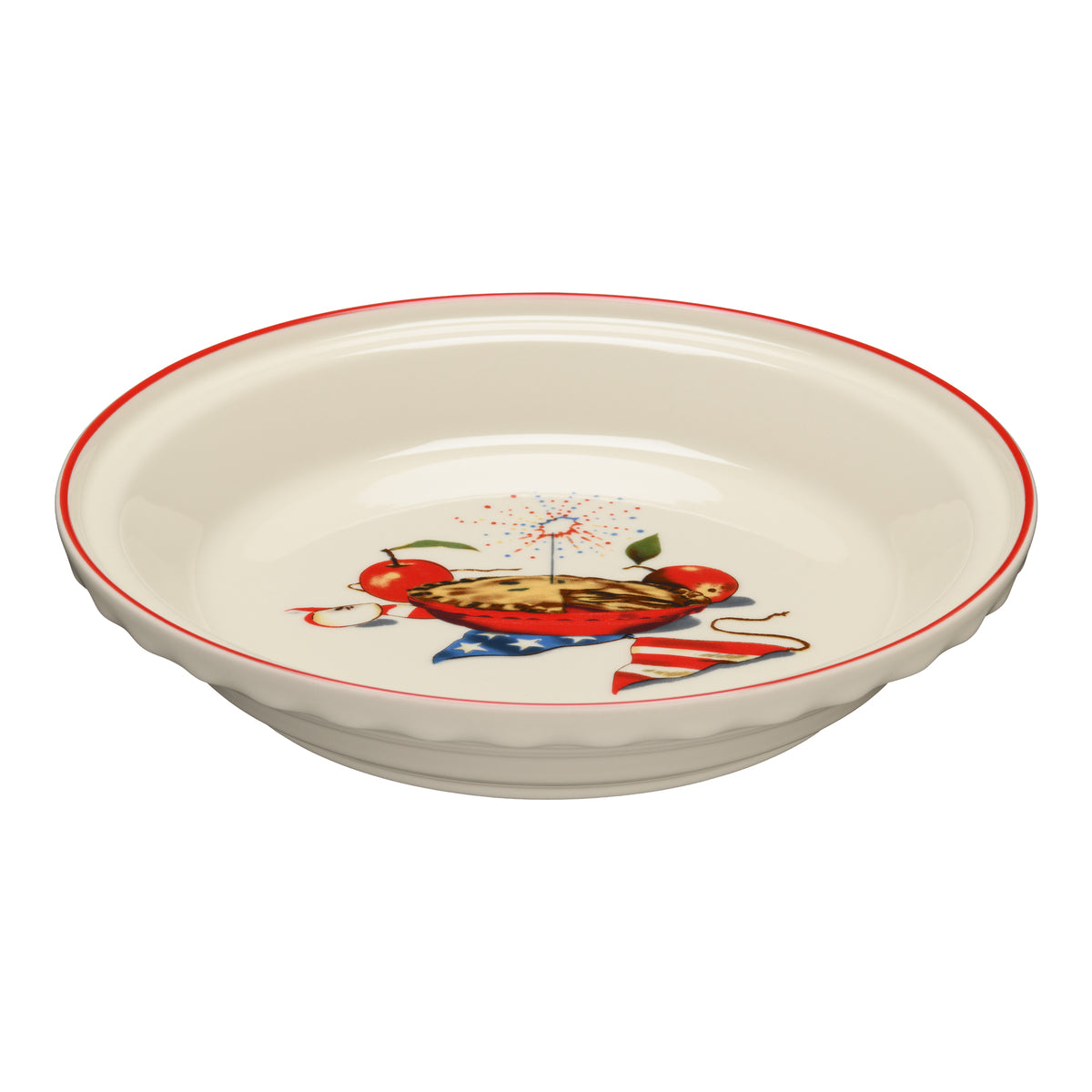 Fiesta China Americana Apple Pie 10 1/4 Inch Deep Dish Pie Baker 44OZ - Image 2