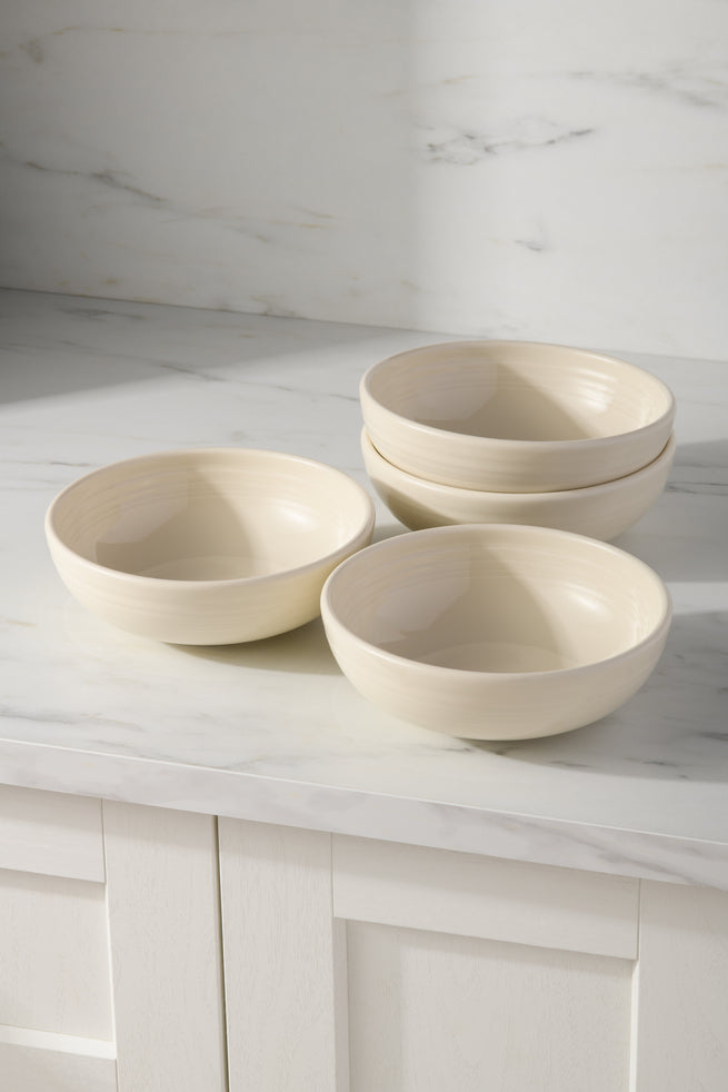 Fiesta China Linen Set of 4 Bistro Coupe 7 5/8-Inch 38OZ Medium Bowls - Image 2