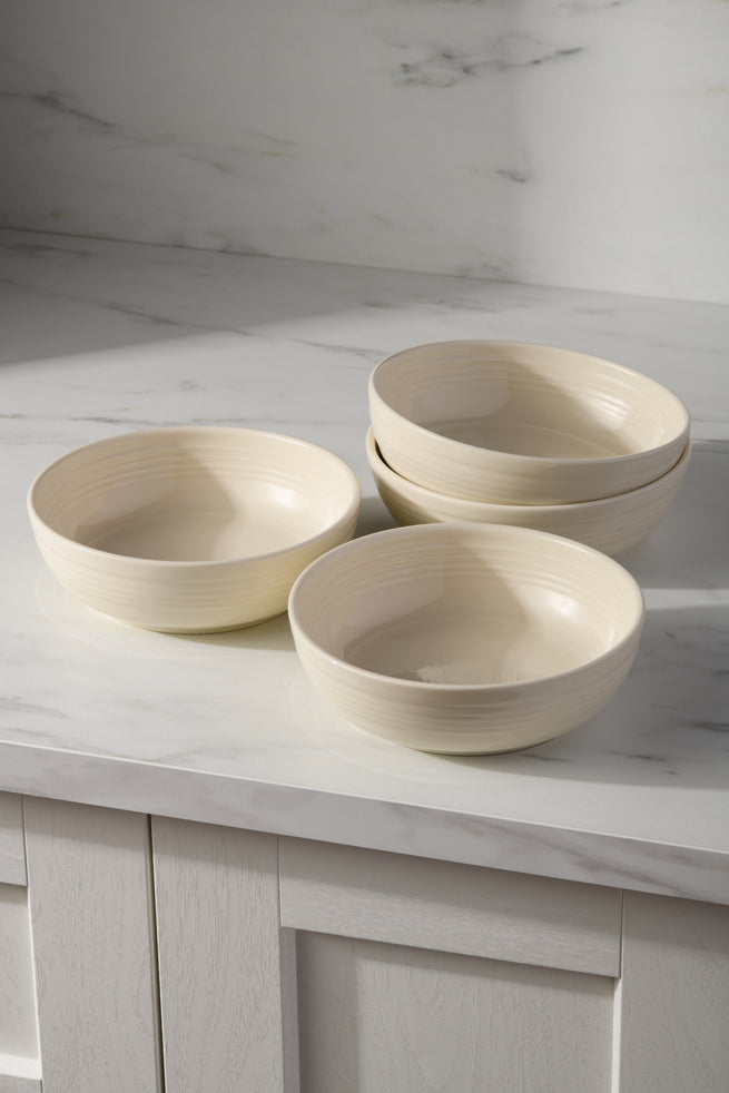 Fiesta China Linen Set of 4 Coupe 6 3/4 Inch Salad Bowl 24 OZ - Image 2