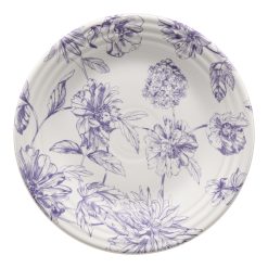 Fiesta China Botanical Floral Lavender Classic Rim 9 Inch Luncheon Plate