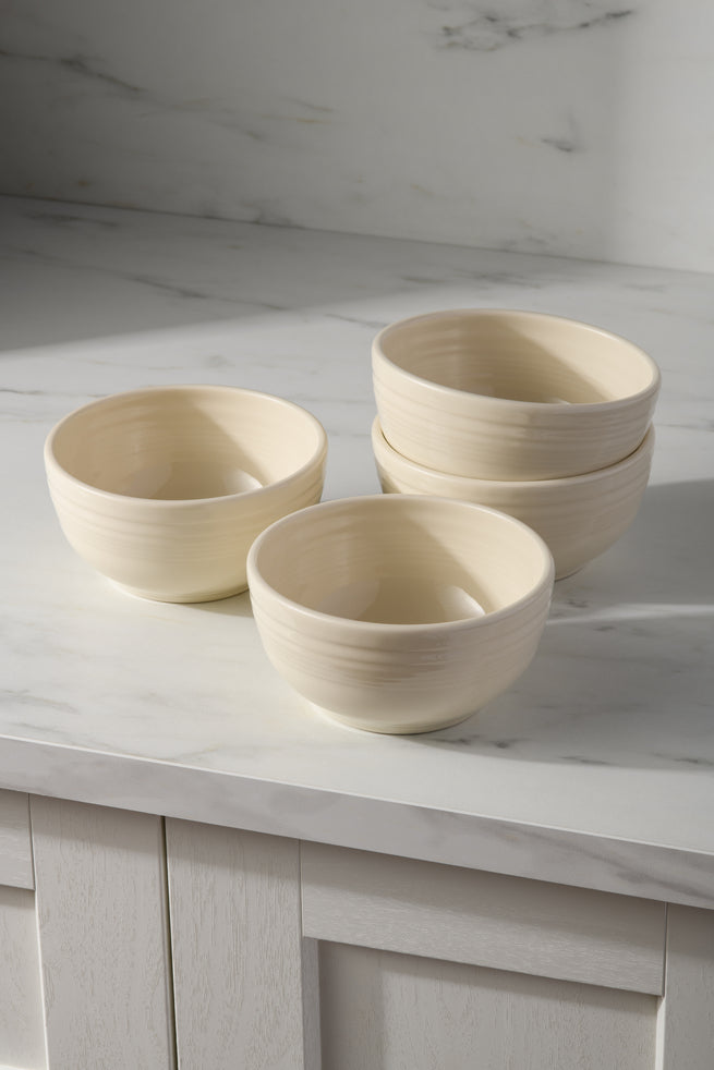 Fiesta China Linen Bistro Coupe 5 1/2 Inch Cereal Bowl 22 oz, Set of 4 - Image 2