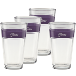 Fiesta China Lavender 16 oz. Frame Cooler Glass - Set of 4