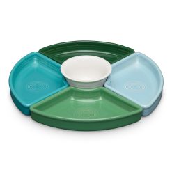 Fiesta China Aegean 5-Piece Mixed Colors Entertaining Set 8 1/5 Inch