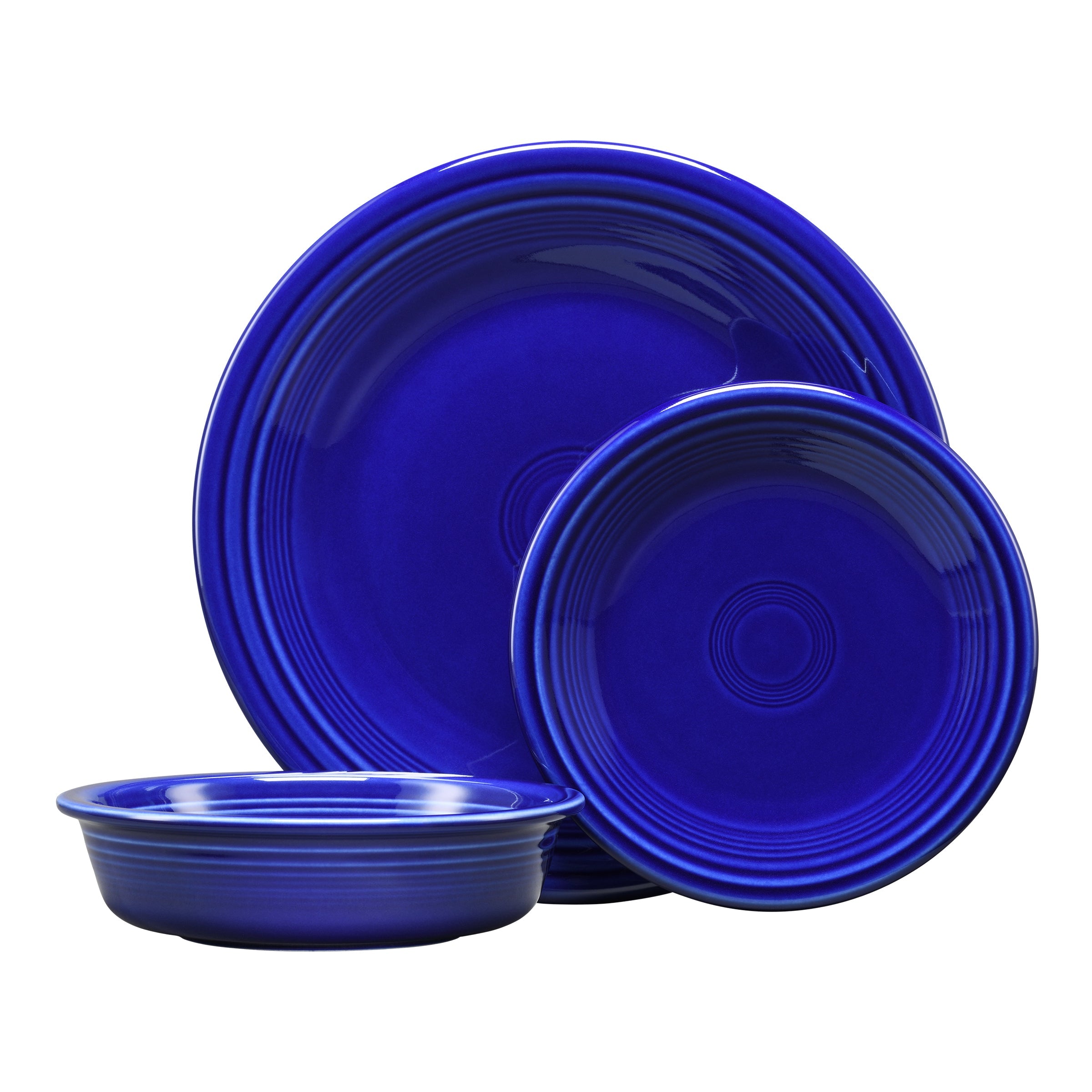 Fiesta China New Retired Classic Rim 3-Piece Place Setting, Service for 1