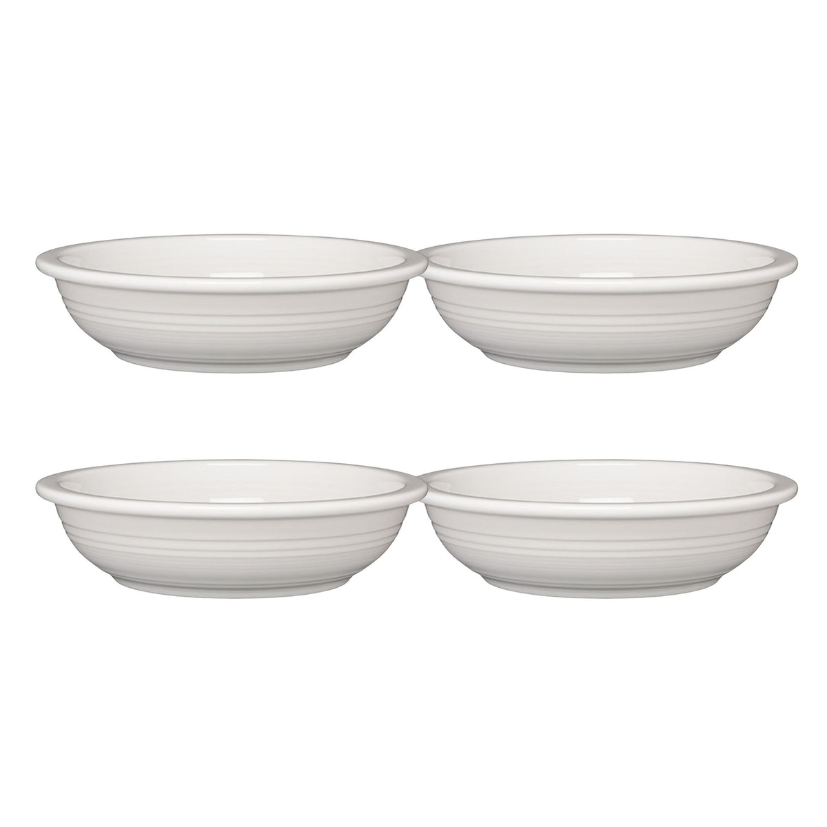 Fiesta China White Set of 4 Classic Rim 8 3/8-Inch 34OZ Pasta Bowls