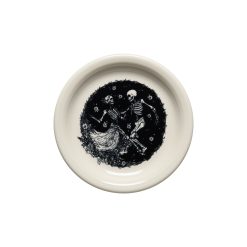 Fiesta China Skeleton Duet Linen Bistro Coupe 6 1/4 Inch Appetizer Plate