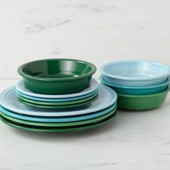 Alternative view of Fiesta China Mixed Aegean Classic Rim 12-Piece Dinnerware Set, Service for 4