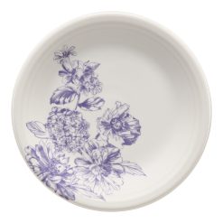 Fiesta China Botanical Floral Lavender Classic Rim 7 1/4 Inch Salad Plate