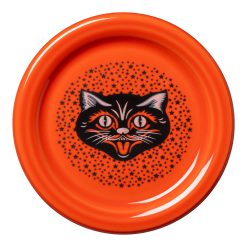 Fiesta China Black Cat 4 3/8 Inch Coaster and Mug Cover