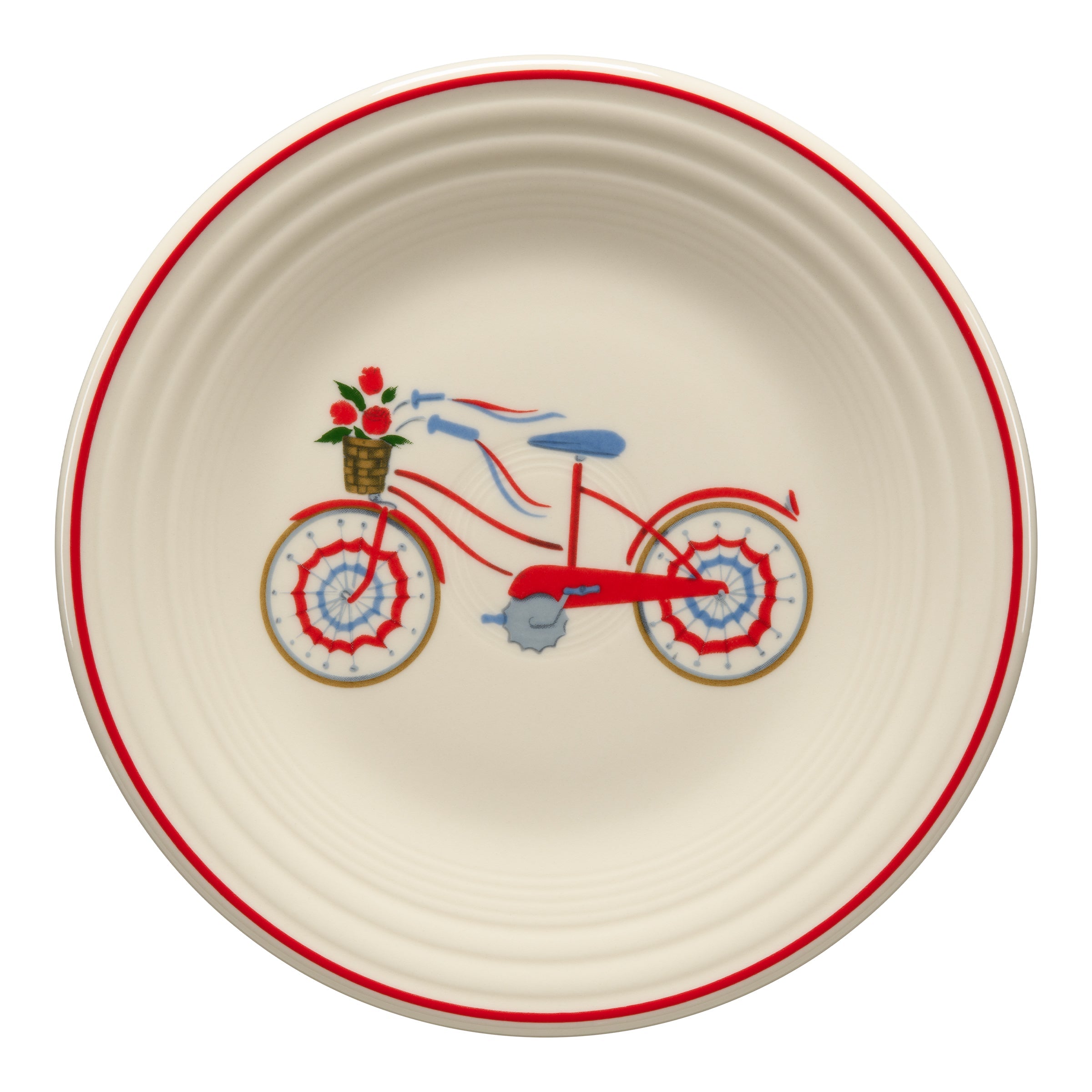 Fiesta China Americana Bicycle Classic Rim 9 Inch Luncheon Plate