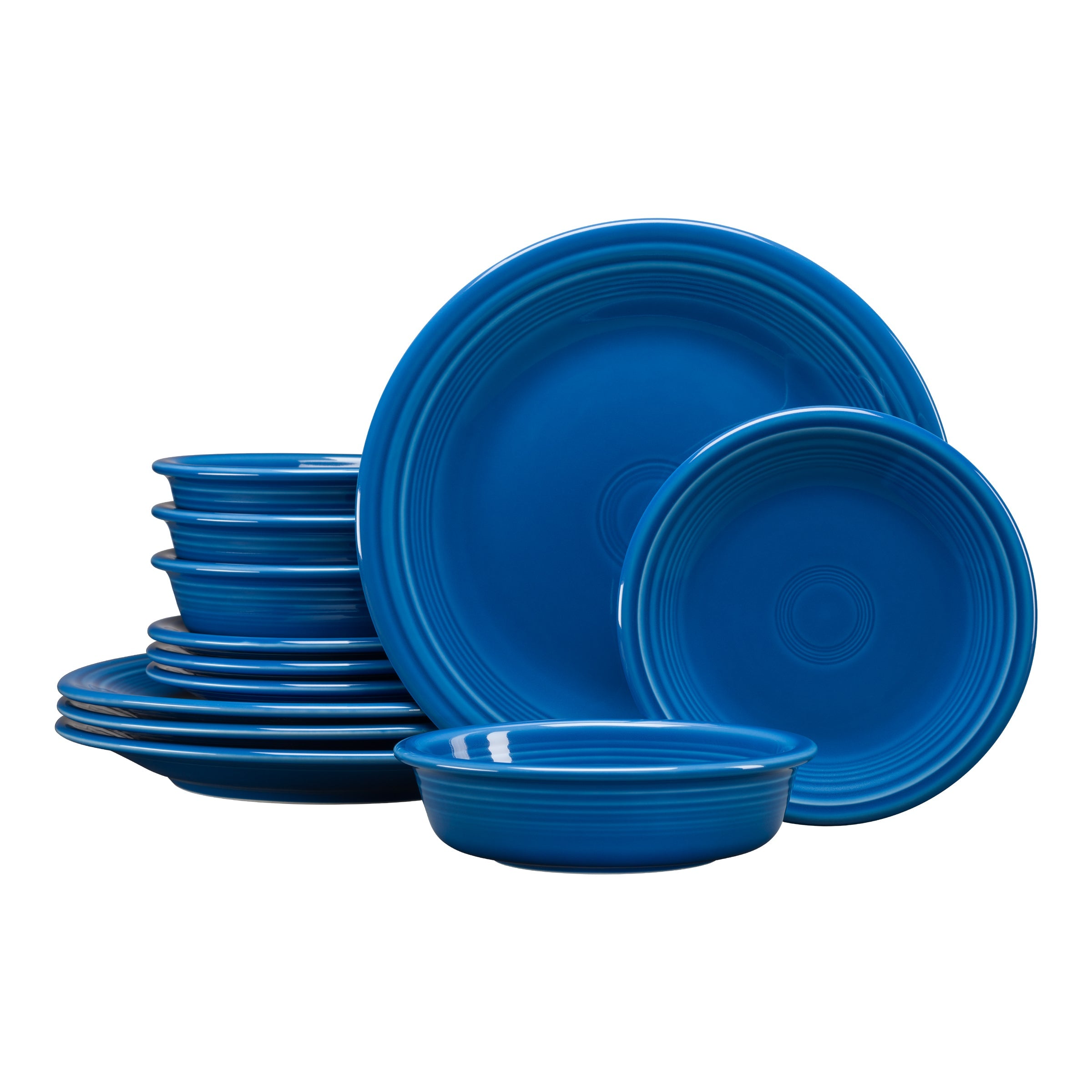 Fiesta China Classic Rim 12-Piece Dinnerware Set, Service for 4 - Image 7