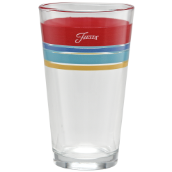 Alternative view of Fiesta China Vibrant 16 oz. Edgeline Cooler Glass - Set of 4