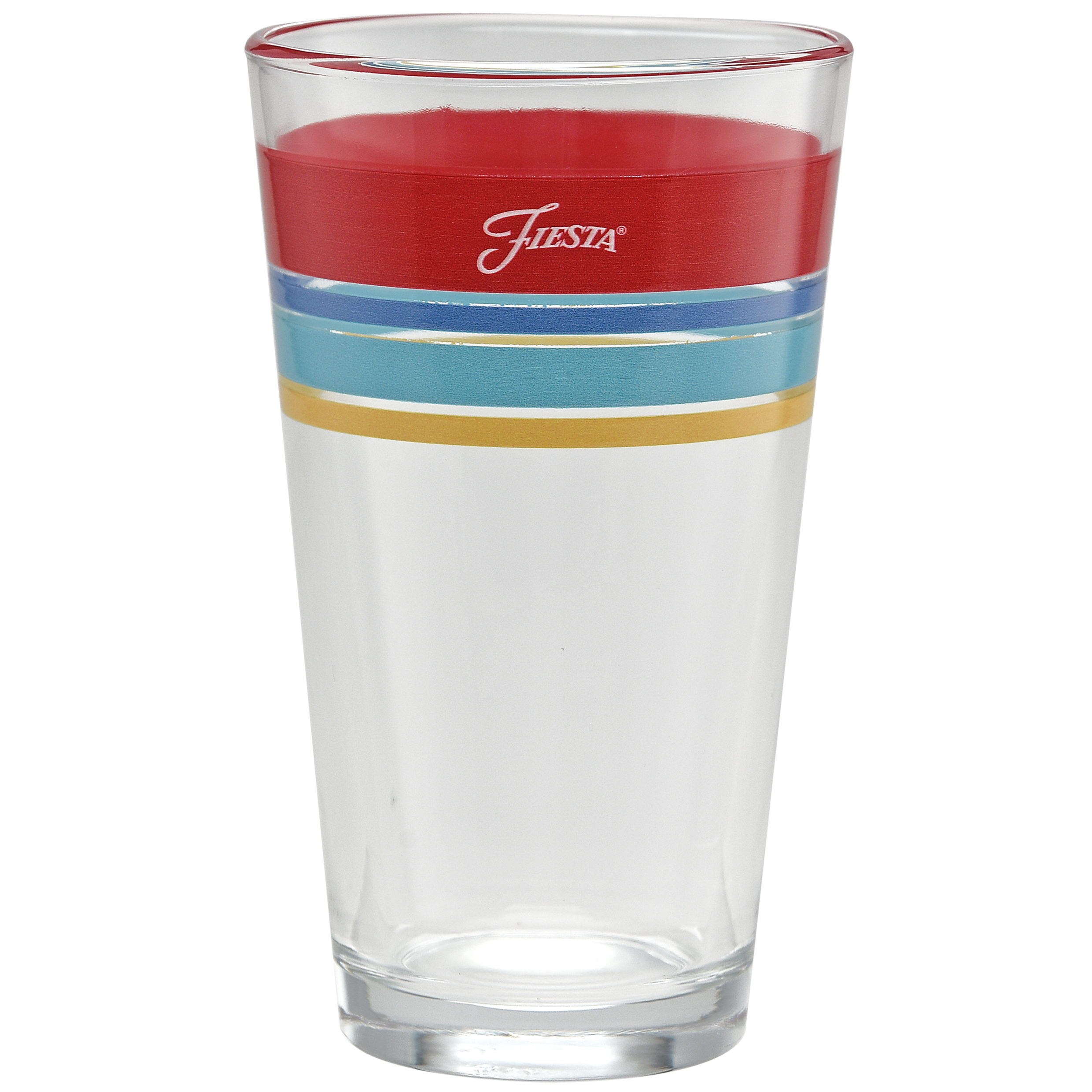 Fiesta China Vibrant 16 oz. Edgeline Cooler Glass - Set of 4 - Image 2